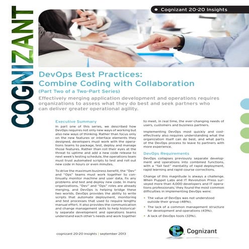 DevOps Best Practices: Combine Coding with Collaboration