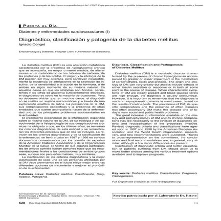 Dg, Clas Y Patogenia Dm