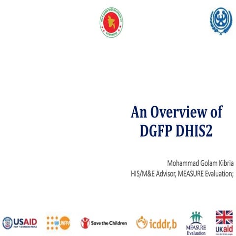 Overview of DGFP DHIS2 