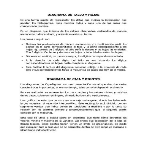 Diagrama de tallo y hojas