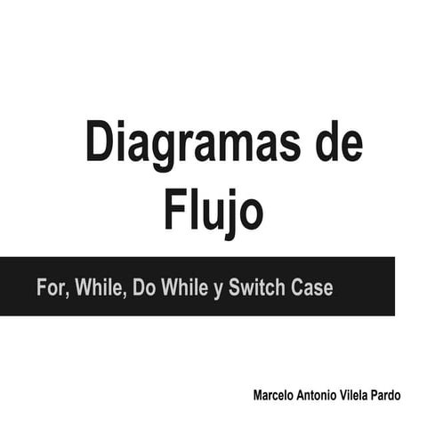 Diagramas de flujo - Estructuras de Control (For, While, Do Whille y Switch C...