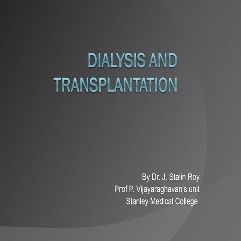 CME: Dialysis & Transplantation