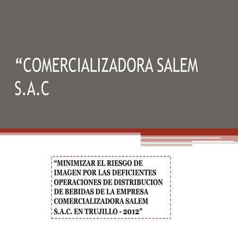 Diapos de comercializadora salem s.a.c
