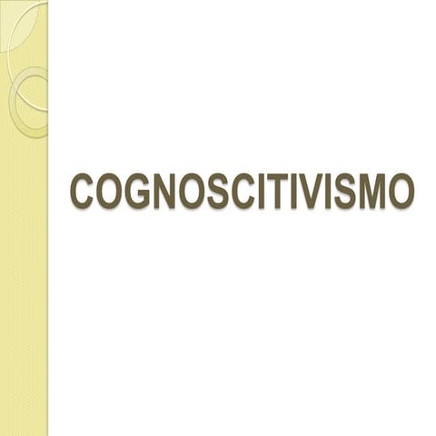 COGNOCITIVISMO