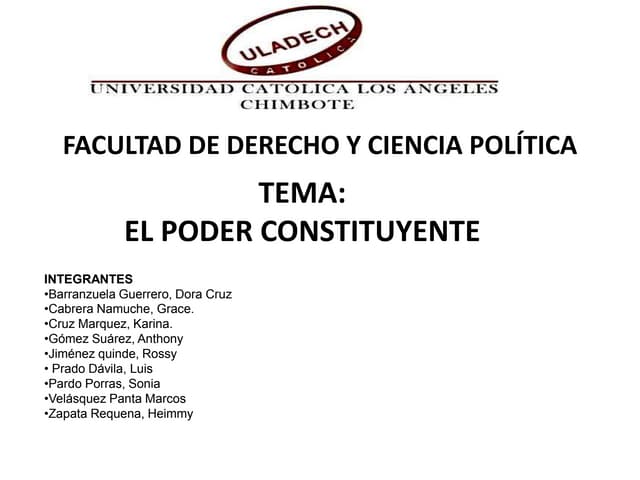 Diapositivas poder constituyente