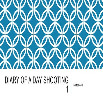 Diary of a day shooting 1