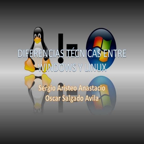Diferencias técnicas entre windows y linux