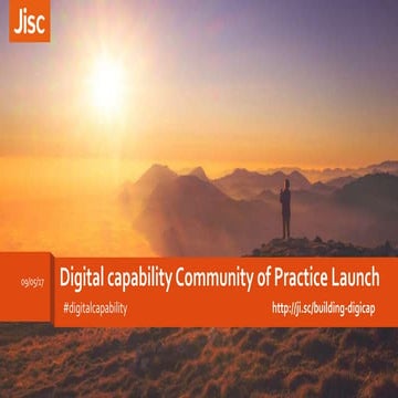 Digital capability community of practice launch 