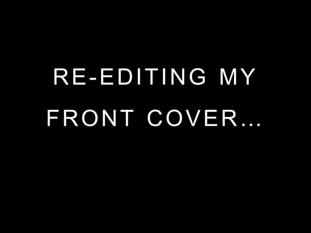 Digipack final outcome powerpoint re editing