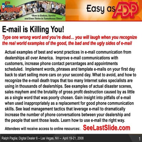 Digital dealer6 emailiskillingyou-v1