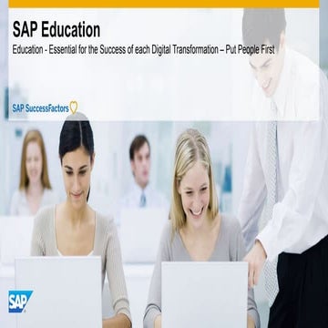 SAP Education - Essential for the Success of each Digital Transformation