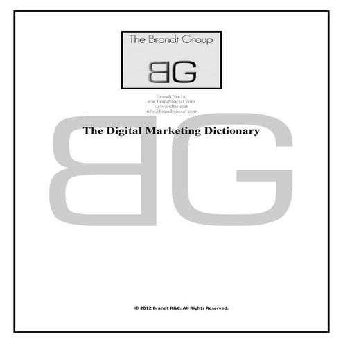 The Digital Marketing Dictionary