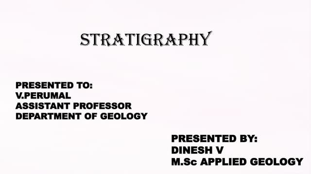 Stratigraphic succession topic based on cuddapah supergroup