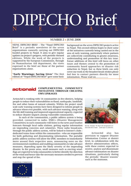 Dipecho4 newsletter2nd june08