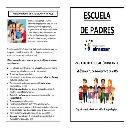 Diptico escuela de padres