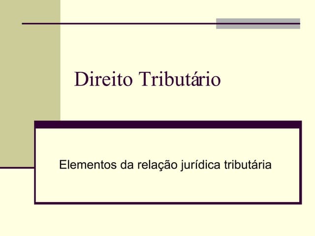 Direito Tributario