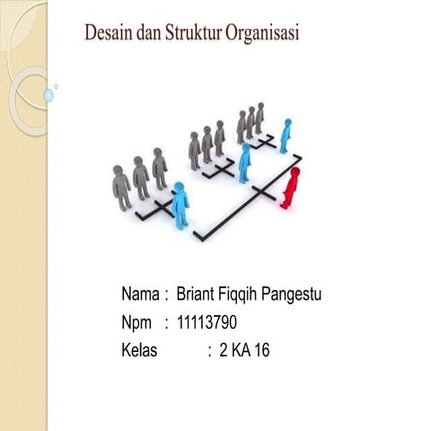 Disain dan struktur organisasi