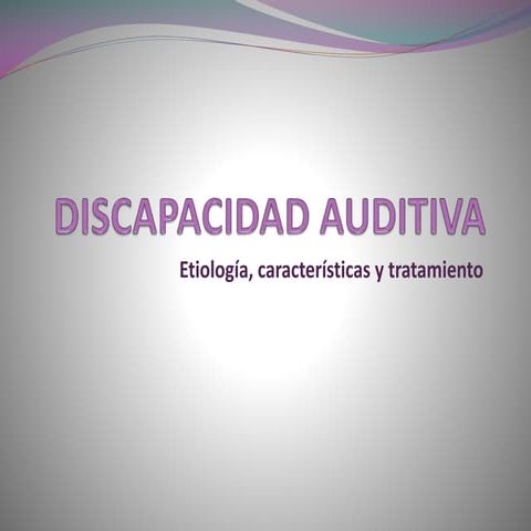 Discapacidad auditiva