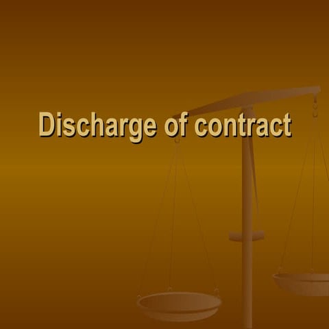 Dischrage of contract-9