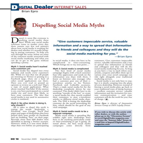 Dispelling social media myths   digital dealer magazine