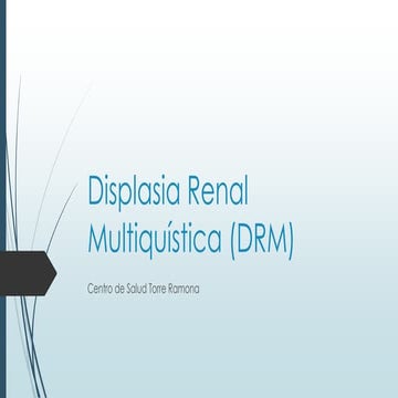 Displasia renal multiquística