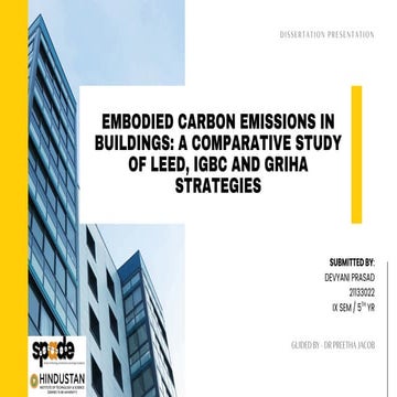 embodied carbon emissions in buildings. a comparative analysis on the various...
