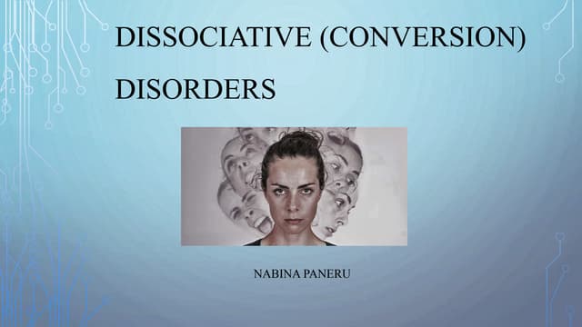Dissociative disorder