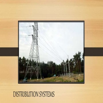 Distribution systems