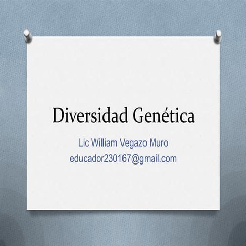 Diversidad genética
