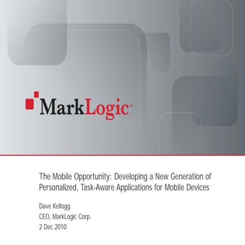 Dave Kellogg at London Online 2010