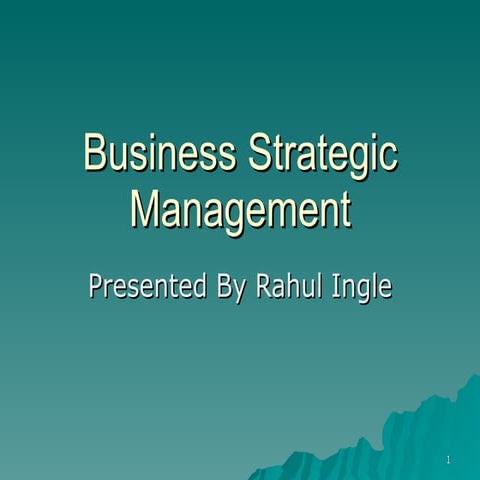 Strategic Management