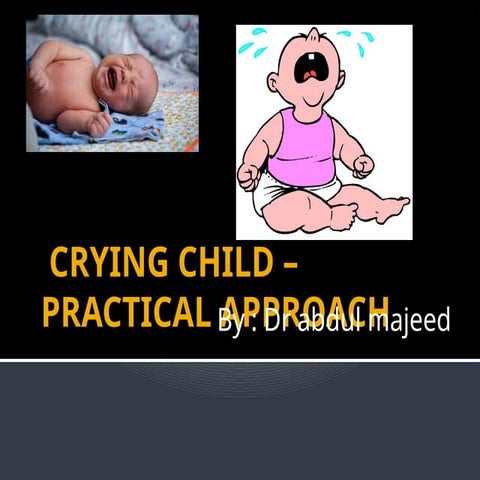 Crying child and approach to the child wo is irritable and crying