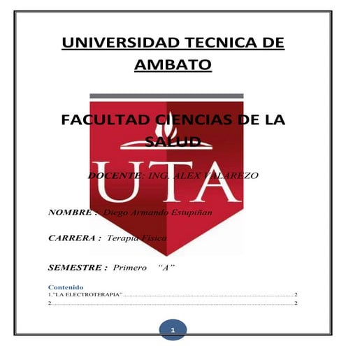 la electroterapia