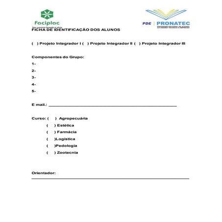 Documentos projeto integrador