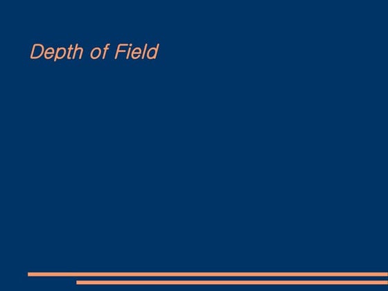 DOF Depth of Field