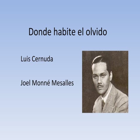 Donde habite el olvido