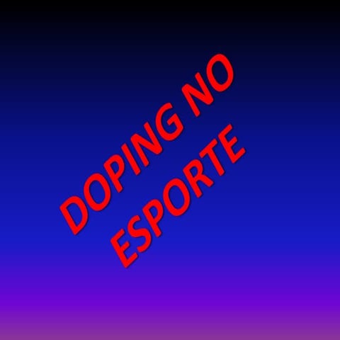Doping no esporte   8ª série