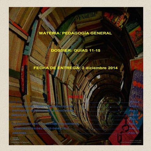 “La pedagogía descriptiva, normativa y tecnológica”