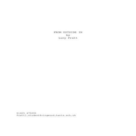 Draft 2 from outside in by lucy pratt