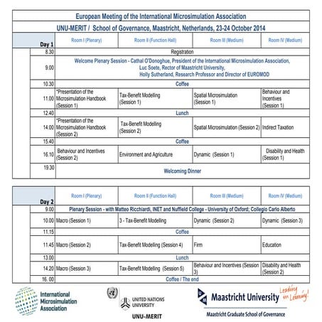 Draft conference programme of the european meeting of ima maastricht october2014