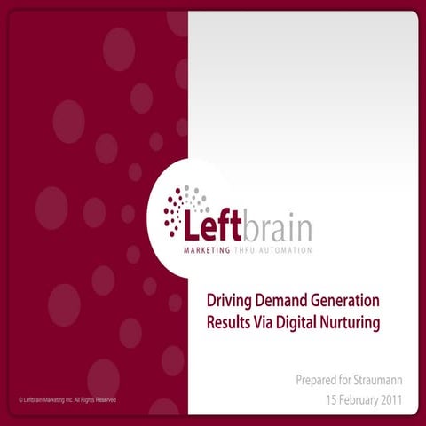 Driving Demand Generation Results via Digital Nurturing