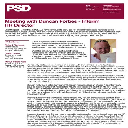 PSD HR in Focus