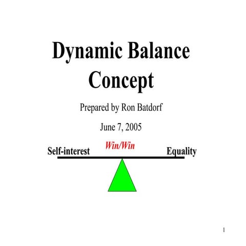 Dynamic balance concept