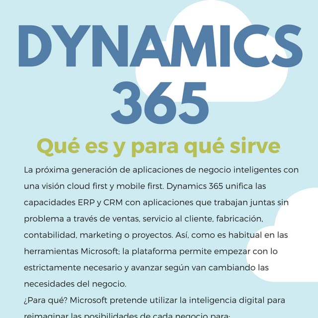 Qué es Dynamics 365