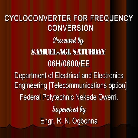 Cycloconverter ppt