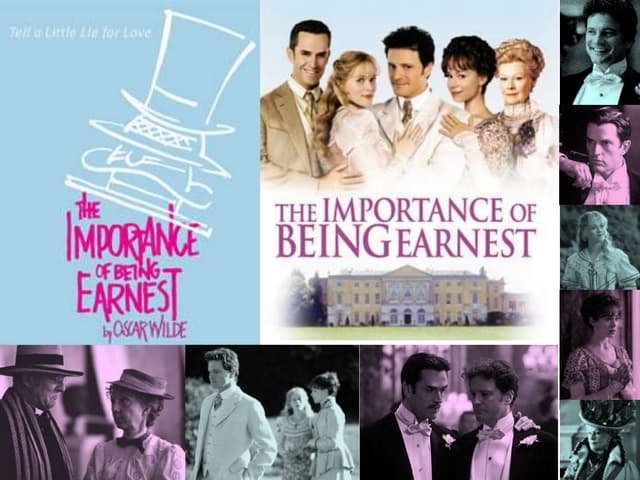 The importance of being earnest
