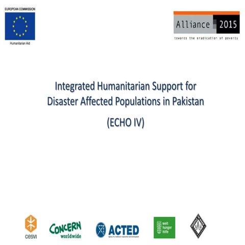 Supporting people affected by disaster in Pakistan