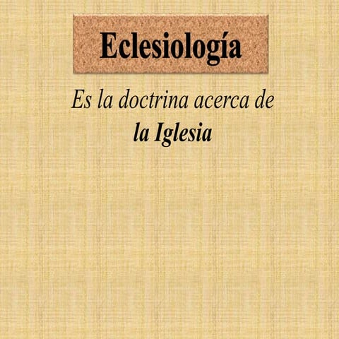 Eclesiología 9