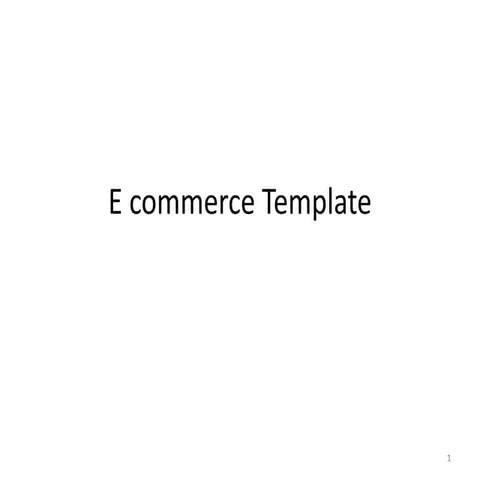 E commerce template List