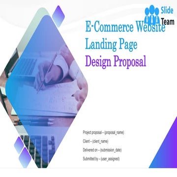 E Commerce Website Landing Page Design Proposal PowerPoint Presentation Slides